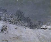 Claude Monet The Road in front of Saint-Simeon Farm in Winter china oil painting artist